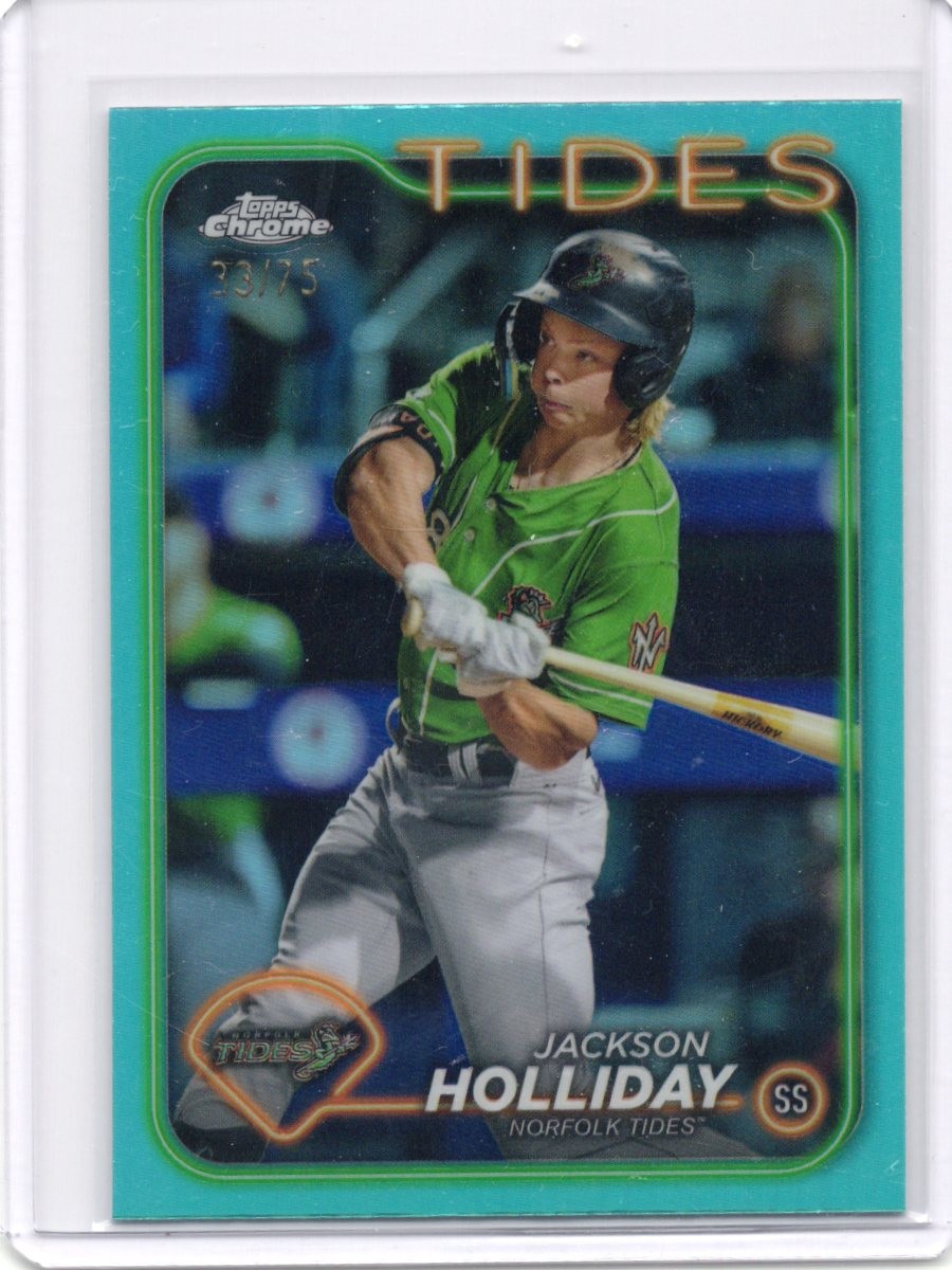 2024 Pro Debut Chrome | Jackson Holliday | Orieles Tides | /75 | Green | PDC-27
