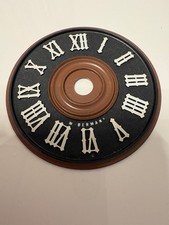 Zifferblatt für Kuckucksuhren Kunststoff Durchmesser 8cm  römische Zahlen
