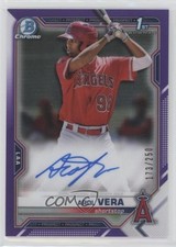 2021 Bowman Chrome Prospect Purple Refractor /250 Arol Vera #CPA-AVE Auto 0i6p