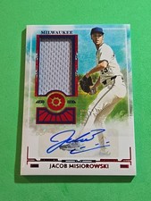 2025 Jacob Misiorowski /75 Panini Boys Of Summer PM-JMS Prospect Materials Sig