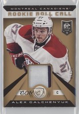 2013-14 Totally Certified Rookie Roll Call Gold 5/25 Alex Galchenyuk Patch 4ry