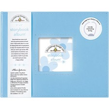 Doodlebug Storybook Album 8"X8" Bubble Blue