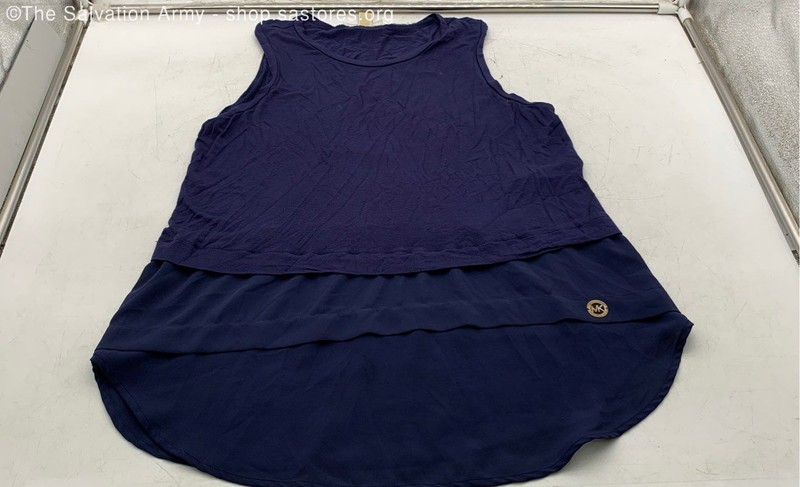 Michael Kors Women's Purple Sleeveless Round Neck Tank Top Size Medium