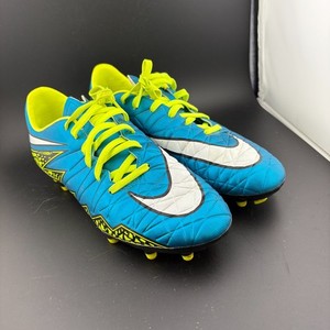 Nike Hypervenom Phelon II FG 744946-400 Women US 8 Cleats Blue Volt Soccer Shoes