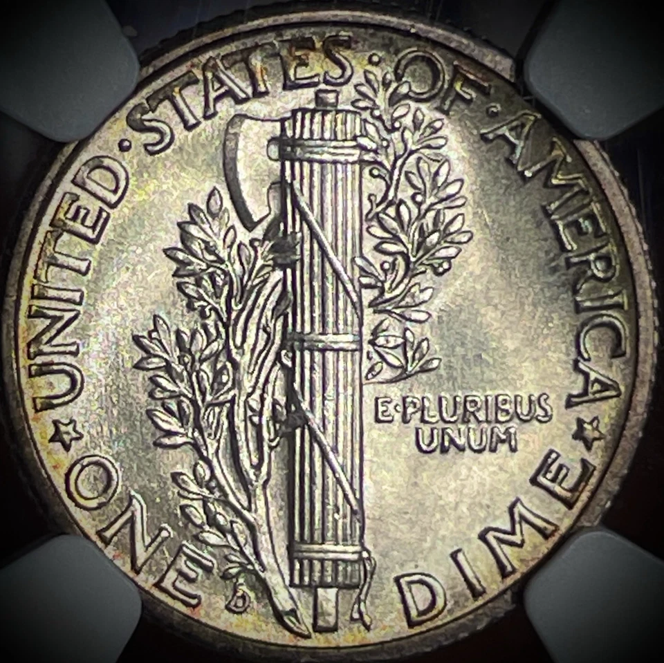 1939 Mercury Dime NGC MS68 - Superb Gem Toned Beauty!!! - Image 3 of 4