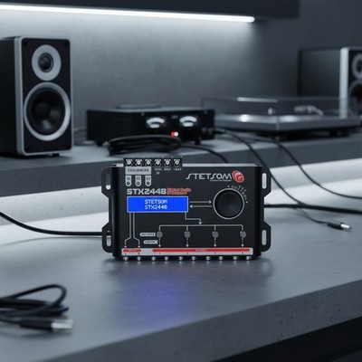 Digital Signal Processor with 15-Band Equalizer and Variable Frequency Crossover