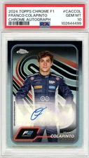 2024 Topps Chrome Formula 1 Franco Colapinto Autograph #CACCOL PSA 10