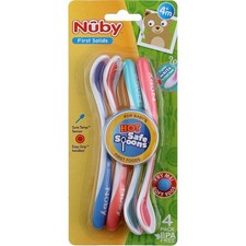 Nuby Hot Safe Spoon, 4m , 4 Ct
