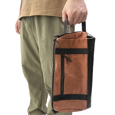 Multipurpose Water Resistant Tool Bag with Sidepocket Permanent Varnished Canvas