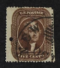 CKStamps: US Stamps Collection Scott#30A 5c Jefferson Used Punched Hole
