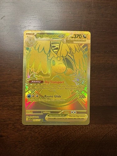 Mega Dragonite Gold Hyper Rare Ascended Heroes 295/217, NM Pokemon