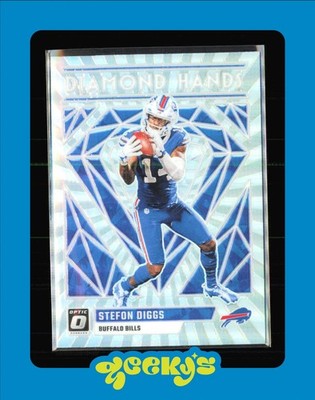 2023 Donruss Optic Stefon Diggs Diamond Hands Silver Holo Prizm #DH-SD $2MIN ORD