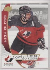 2019 Upper Deck Team Canada Juniors High Gloss 17/25 Dylan Cozens #71 0c3