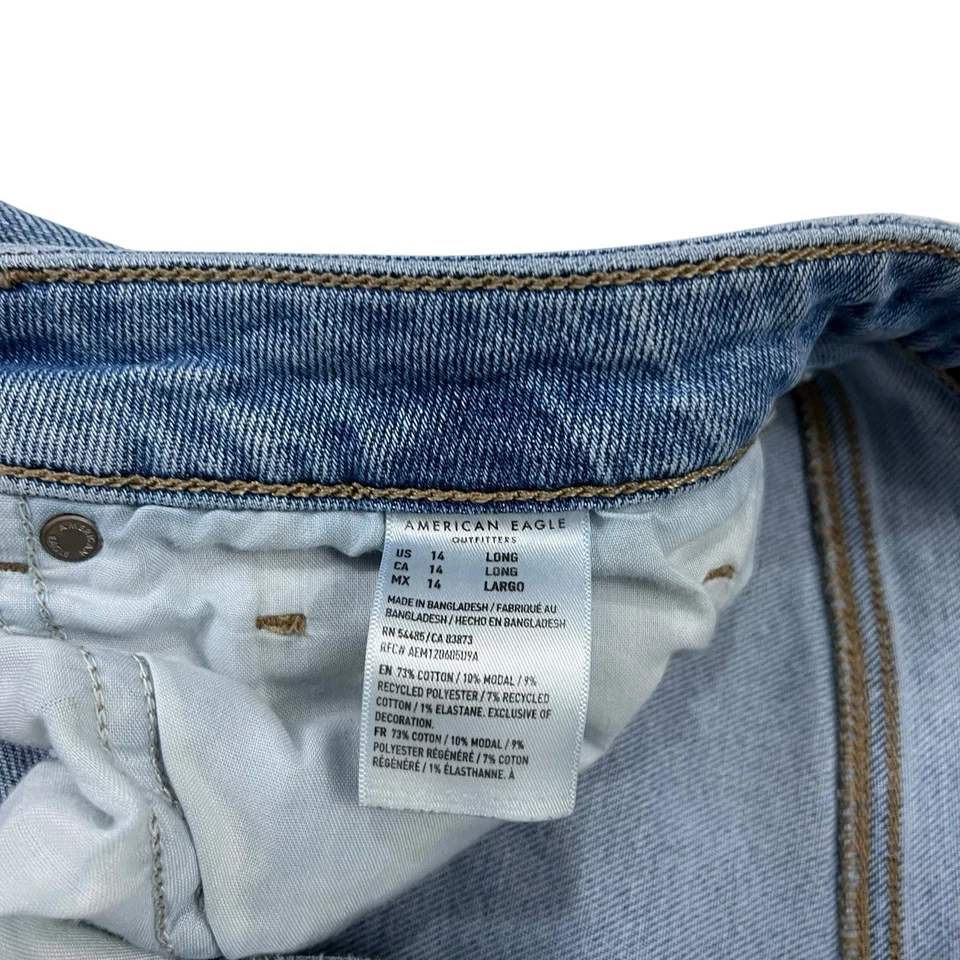 American Eagle Mom straight jeans Women's size 14 Long - Image 4 of 4