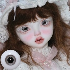 1/3 1/4 1/6 1/8 1/12 Handmade Realistic Gray Eyes Glass Eyeball For BJD Doll