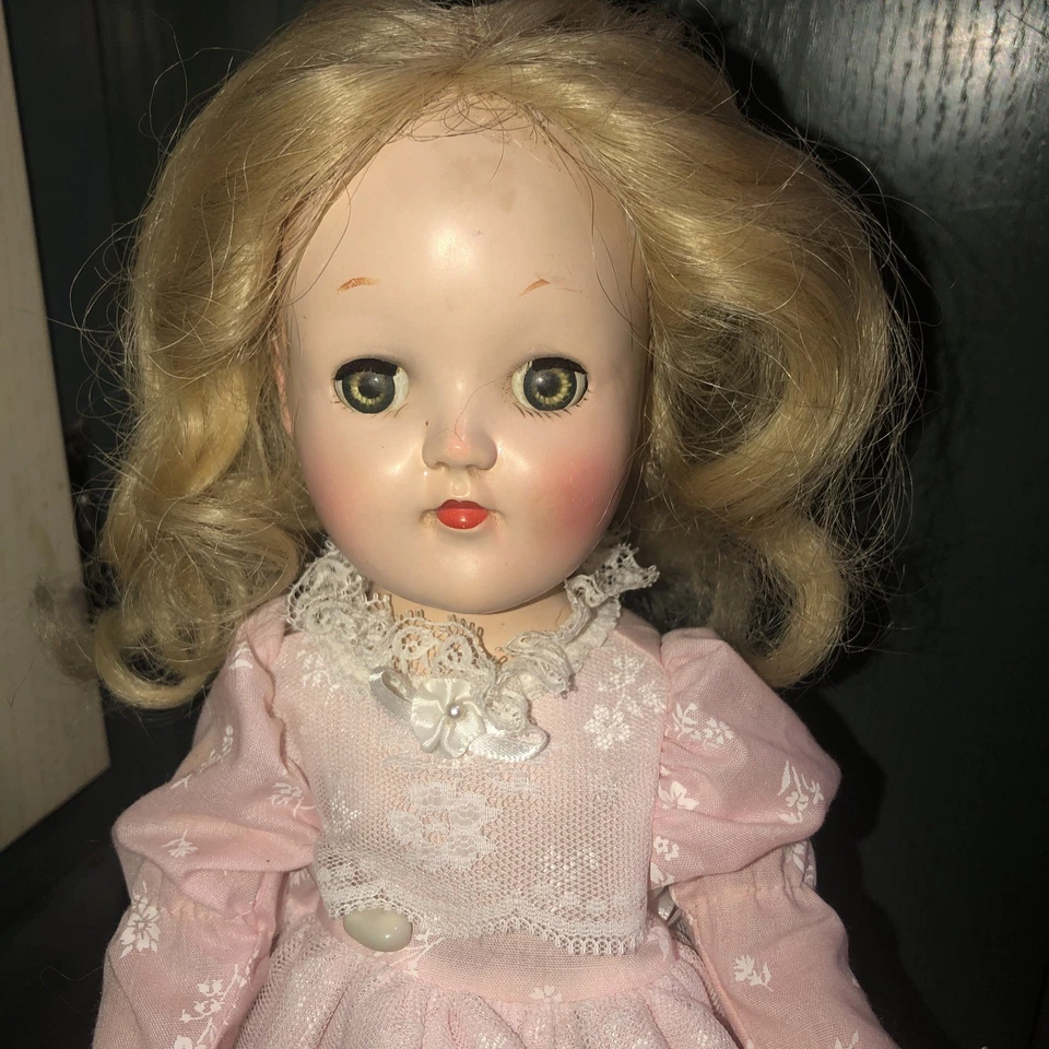 MUÑECA TONI IDEAL VINTAGE AÑOS 50 14" P-90 Preciosa Rubia Platimum Foto 2 de 4