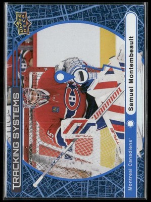 Samuel Montembeault 2025-26 Upper Deck Tracking Systems Speckle #TS-15 Canadiens