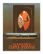 Elegant Retro Train Wall Art Poster - Vintage Travel Decor Home Decor