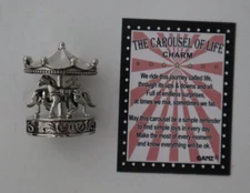 GG1 THE CAROUSEL OF LIFE Pocket charm miniature figurine Ganz journey horse