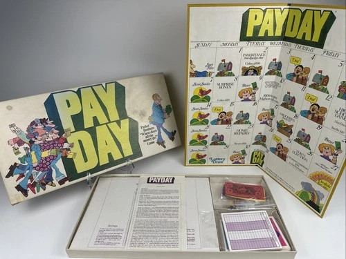 Vtg Payday Board Game 1975 Parker Brothers No. 26 Complete W/ Savings & Loan Pad
