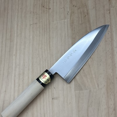 Gebraucht Japanese Chef's Kitchen Knife 堺高秀 Deba 280/150 Aus Japan MM086