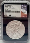 2021 Silver Eagle MS70 Type 1 Mercanti Signed NGC - Perfect Coin