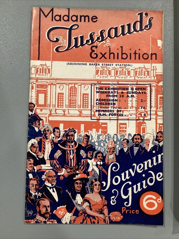 1942 Madame Tussaud’s Exhibition Program Booklet Revudeville Circus Bk Cover
