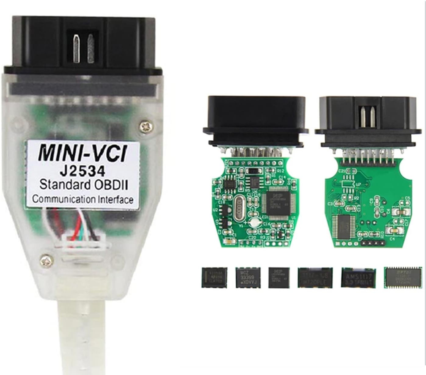 E112 【通電確認済】 MEJO GRAN チャンネルディバイダー Mini VCI J2534 OBD2 Cable for Toyota Lexus Scion TIS Techstream