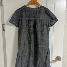Japanese Vintage Denim Short Sleeve Dress Shirt - Size M
