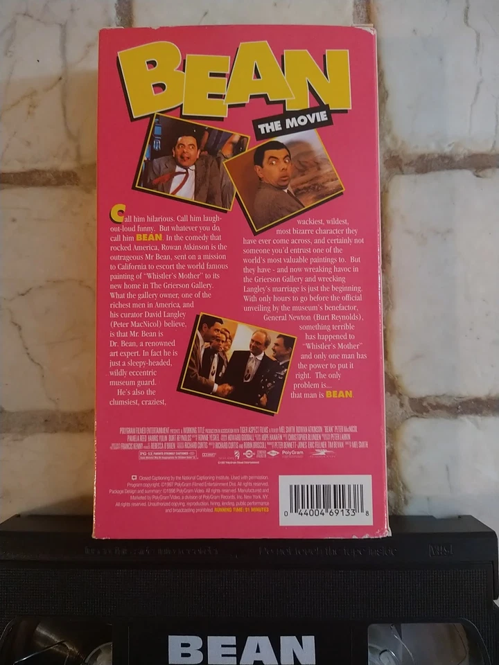 Bean The Movie VHS 1998 Rowan Atkinson - Image 4 of 4