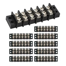 MGI SpeedWare 6 Circuit Double Screw Terminal Junction Block 300V/20A, Row Ba...