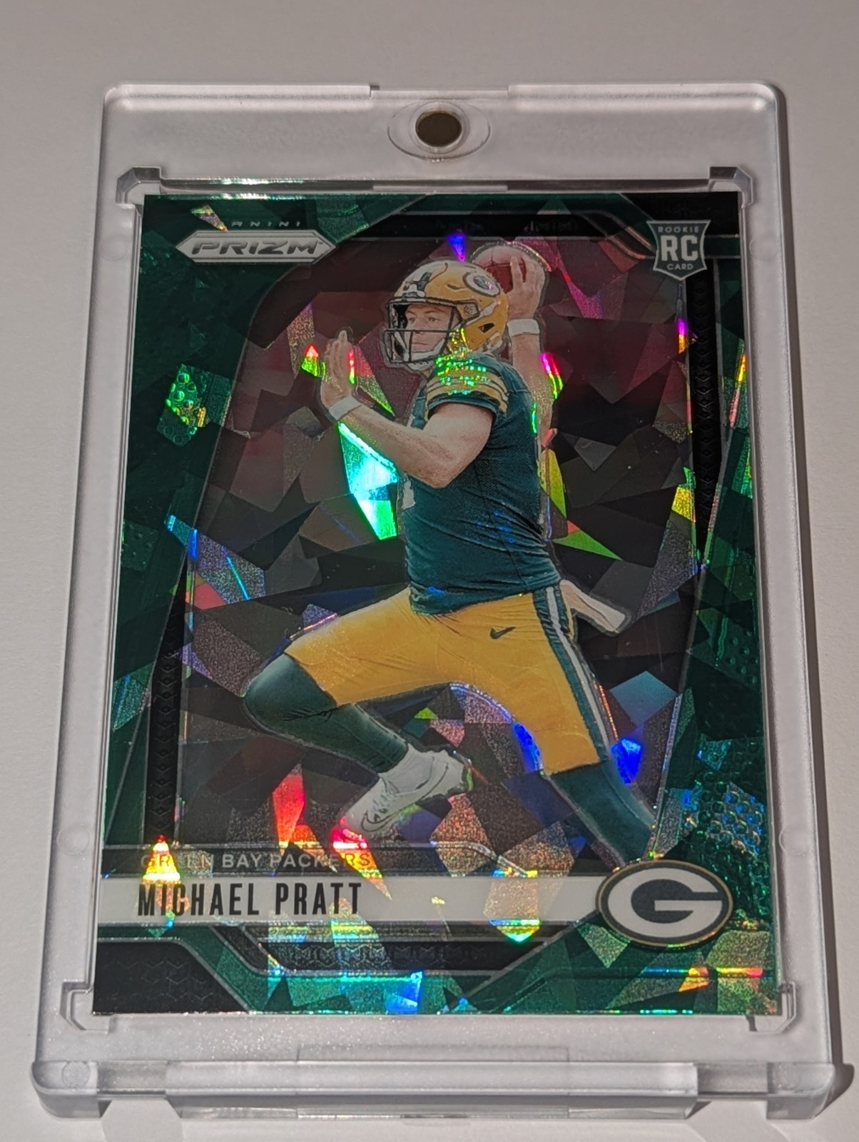 2024 Panini Prizm - Rookies Michael Pratt #379 Green Ice Prizm (RC)