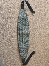 Vintage Lord West Suit Cummerbund Black Silver Clip Adjustable OSFM