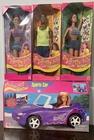 Vintage Barbie Butterfly Art Tattoo Lot Of 3 (Teresa, Steven, Kira) & Sports Car