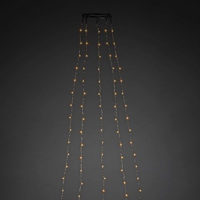 Konstsmide Weihnachtsbeleuchtung  LED Baummantel Ring Tropfen 5Strä.à36Dio