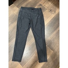 AVIA Womens Black Heathered Active Leggings Athletic Pants Size L 12-14