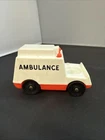 Vintage Fisher Price little people white AMBULANCE for Hospital 931