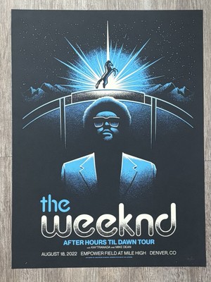 The Weeknd Stadium Tour Poster Empower Field Denver CO 2022