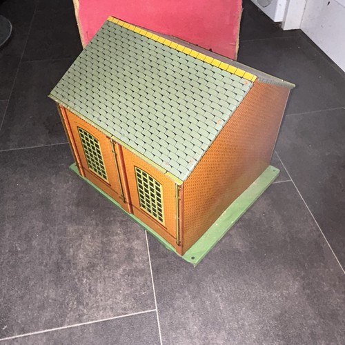Hornby 0 Gauge No. 1 Engine Shed–Original Box (No Chimneys) Rare Pre‑War Accesso - Picture 8 of 10