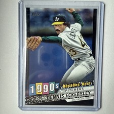 2020 Topps Update Series - Decades Best Dennis Eckersley #DB-48 Black /299