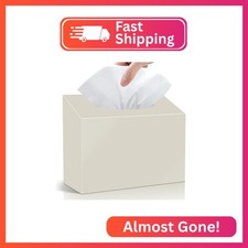 TAINESS Acrylic Hand Towel Box Cover Holder Compatible with Kleenex, Beige