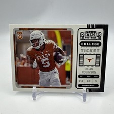 2023 Panini Chronicles Draft Picks Contenders College Ticket Bijan Robinson (RC)