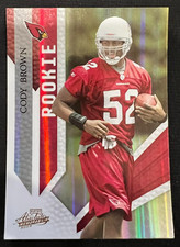 CODY BROWN 2009 Playoff Absolute Memorabilia #126 Rookie Card RC #390/499. rookie card picture