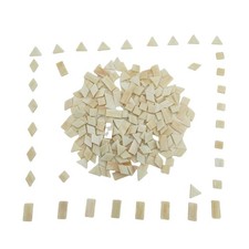 4 Shapes Mixed Glass Mosaic Tiles,Square Diamond Triangle Rectangle 220 PCS S...