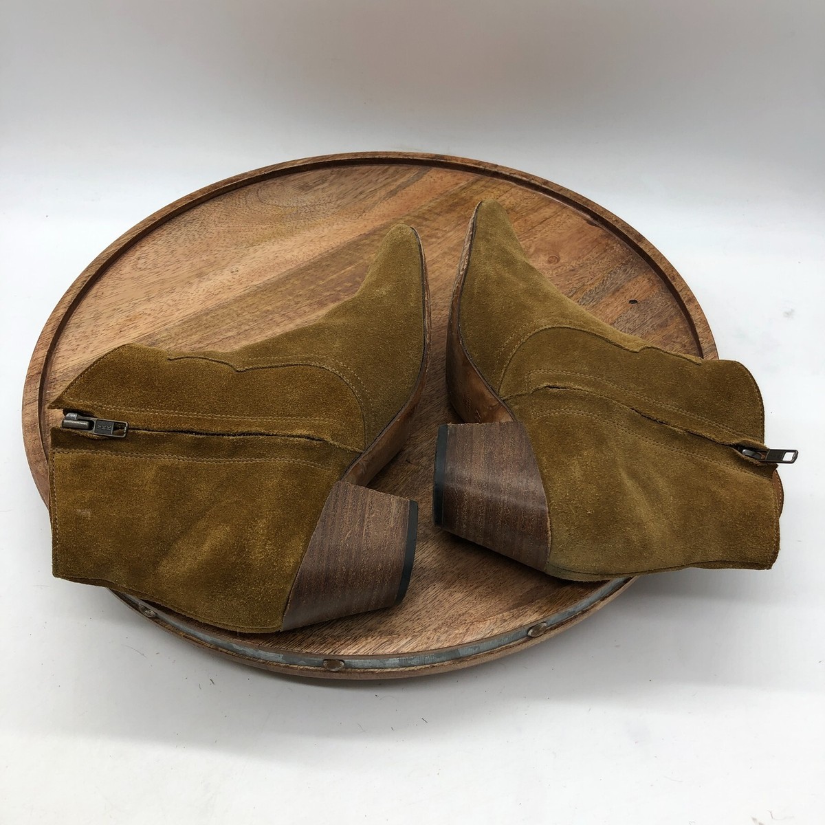 Isabel Marant Dewina Suede Dicker Ankle Boots Booties Tan