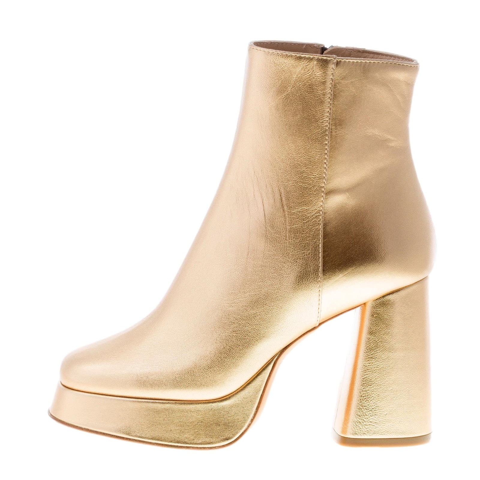 ROBERTO FESTA damen schuhe Золотой ледер сделано в Италии stiefeletten plateau absatz 37890₽