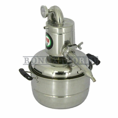 10-20L Moonshine Still Herb Essential Oil Brew Kit Alcohol Water Wine Distiller
