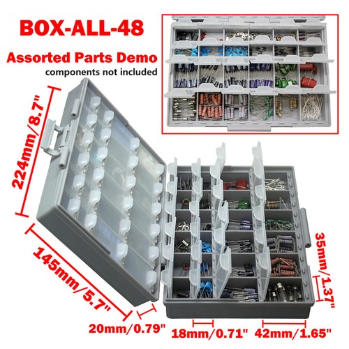 3 Of Aidetek Box-All-48 Custodia Scatola SMD Smt 0805 0603 0402 Componenti - Bild 2 von 9