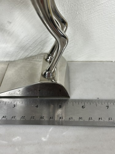 Vintage Paar Godinger Silber Metall Rentier sechs Kugeln Kerzenhalter Urlaub - Bild 10 von 10
