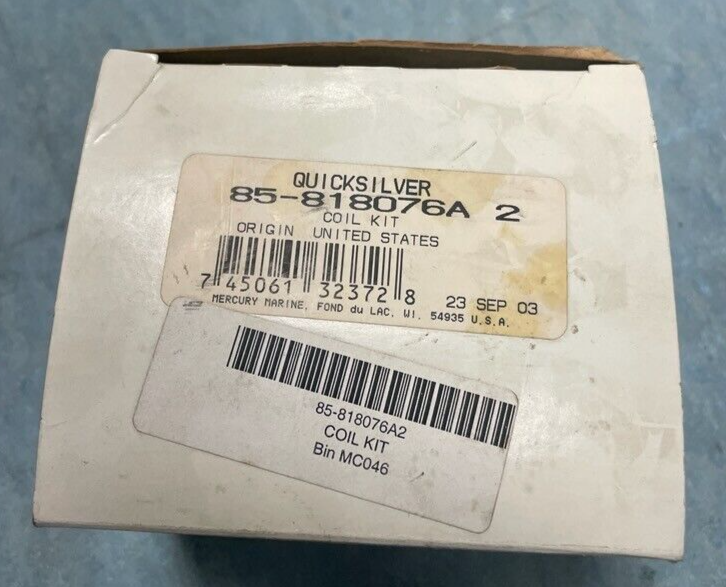 CHRYSLER 25-55 hp coil kit 818076A2 Mercury/Quicksilver F12160 